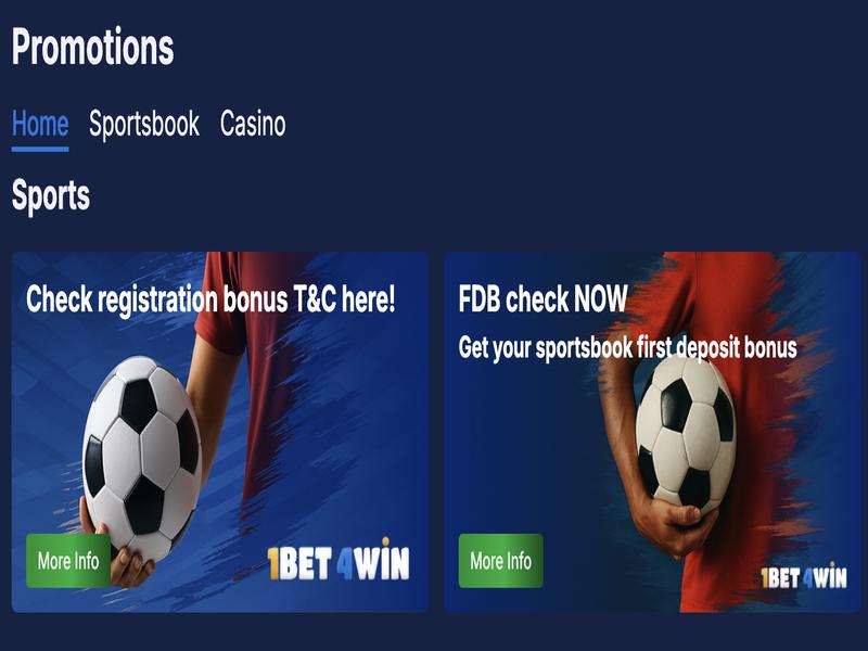 Бонусы для новых игроков в 1bet4win